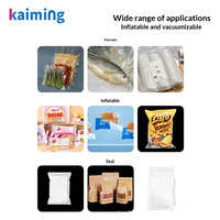 Machine de scellage horizontale automatique continue sous vide 1120 avec imprimante intégrée pour sacs en plastique, aliments et bandes gonflables