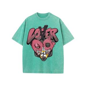 เสื้อยืดผ้าฝ้ายฟอกกรดแนววินเทจของผู้ชายเสื้อยืดผ้าฝ้าย100% แขนสั้นโอเวอร์ไซส์พิมพ์ลายดิจิตอล - Product Image 6