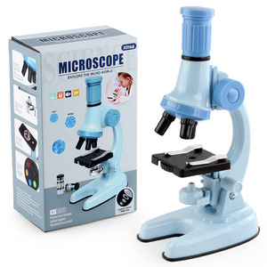 Microscopio con Aumento de 1200X, Juguete Educativo de Ciencia de Plástico para Niños de 4 a 9 Años, Kit de Exploración de Laboratorio STEM Unisex, Manual - Product Image 1