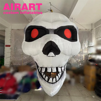 Ballon gonflable décoratif gonflable d'Halloween de Offre Spéciale d'usine d'Artair, tête gonflable de crâne, gonflable de crâne de taille faite sur commande