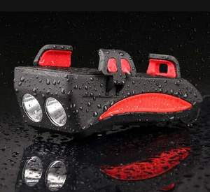 Phare avant LED rechargeable 2024 pour vélo, support de téléphone portable, klaxon de moto intelligent – Vente en gros d'accessoires - Product Image 4