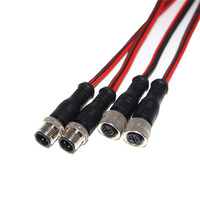 Connecteur Étanche M12 Mâle-Femelle, 2, 3, 4 ou 5 Broches, Prise Aviation, Cordon d'Alimentation Industriel pour Panneau, pour Connexion Rapide Automobile