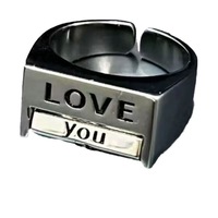 Anneau d'humeur d'amour créatif pour hommes femmes | Cadeau de bijoux d'anneau de Fidget rotatif drôle