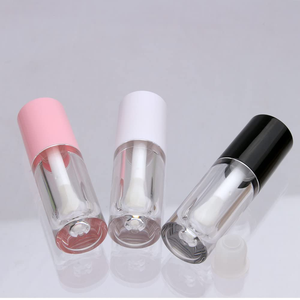 Tube de brillant à lèvres vide 5 ml avec grand applicateur, emballage pour huile à lèvres, tubes de brillant à lèvres rose, blanc, noir avec applicateur épais - Product Image 2