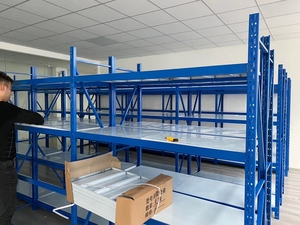 선반 수납 랙 볼트리스 선반 금속 조절식 수납 랙 차고 선반 랙 도매 볼트 없는 MDF 선반 - Product Image 4