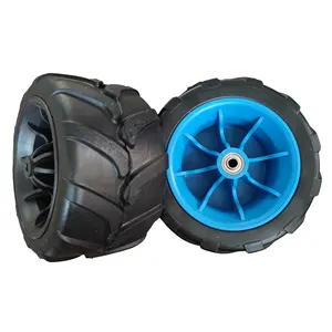 7inch 8inch 170x100mm Polyurethane Solid Pu Foam Flat Free Tire Tyre Wheel For Hand Trolley baby cart
