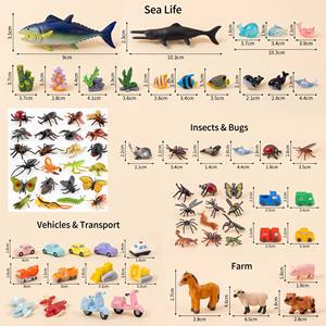 Figuras de Insectos Realistas en Miniatura: Escarabajo, Mariquita, Araña, Escorpión, Centípedo, Mariposa, Gafáton, Mantis, Animal Marino, Vehículo - Product Image 1