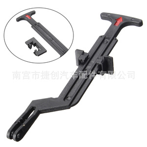 ชุดล็อคฝากระโปรงรถโฟล์คสวาเกน รุ่น 3B0823593C สำหรับรถ Passat B5 B5.5 สีดำ ทำจากโพลีโพรพิลีน อะไหล่ทดแทน - Product Image 2