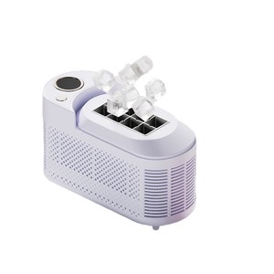 Machine à glaçons pour bébés, pour faire des granulés à mâcher, qualité alimentaire, hygiénique, avec bac amovible, cuillère et couvercle, pour la préparation de purées pour bébés, à congeler en déplacement - Product Image 1