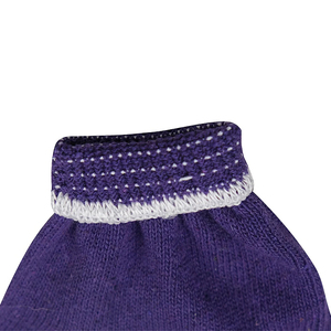 Más de 20 años de venta de fábrica, guantes antideslizantes morados para limpieza de algodón, guantes de algodón de tela industrial - Product Image 4