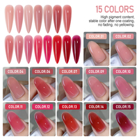 Base en caoutchouc hydratante et brillante Westink HTT 2026 pour nail art, vernis à ongles en gel à retirer par trempage