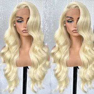Cuticle Aligned 613 Colored Wigs Wholesale Ready To Ship 13X6 HD Lace Frontal Wig Blonde 613 HD Full Lace Front Human Hair Wigs