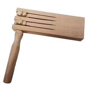 Tablero de torneado de madera natural al por mayor, tablero de curandero, doble fila, precio de fábrica OEM, accesorios para instrumentos musicales, cartón ODM - Product Image 1