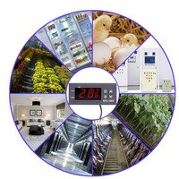 Controlador de temperatura Digital, termostato termorregulador, incubadora LED 10A, STC-1000 de refrigeración por calefacción STC 1000 12V 24V 220V