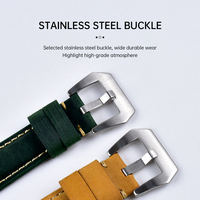 Bracelets de montre en cuir véritable pour Cartier, Omega, X Swatch, Rolex, Panerai – Bracelet de remplacement en cuir