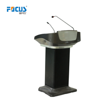 Amplificateur de sonorisation pour podium, microphone col de cygne, micro sans fil. Lampe de lecture LED et pupitre de conférence AV