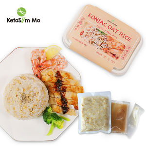 Кето-заменитель еды, готовый к употреблению, предварительно приготовленный, быстрорастворимый рис из конняку ширатаки с саморазогревающимся эффектом, без жира, низкокалорийный - Product Image 1