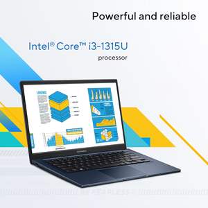 VivoBook 14 FHD แล็ปท็อป Intel Core I3 1315U 16GB RAM 512GB SSD Windows 11 Pro สมุดบันทึกการศึกษาของนักเรียน - Product Image 1