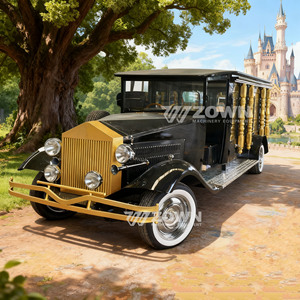 Carro Funebre Elettrico Premium a 4 Ruote Stile Vintage Retrò, <span class=keywords><strong>Auto</strong></span> Classica di Alta Qualità per Trasporto Salme, 2 Anni di Garanzia per Riti Cimiteriali - Product Image 4