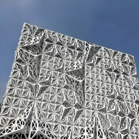 Panneau mural perforé en aluminium, conception de façade personnalisée, extérieur, imperméable, ignifuge, mur-rideau en aluminium