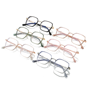 กรอบแว่นตาคุณภาพสูง ดีไซน์พิเศษ รุ่น 2026 87349 สำหรับผู้หญิง วัสดุ <span class=keywords><strong>TR</strong></span>+โลหะ ดีไซน์หรูหรา รูปทรงไม่สมมาตร - Product Image 4