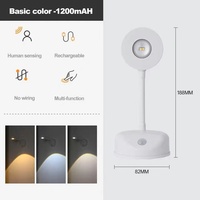 Lampes d'accentuation industrielles rechargeables pour tableaux, mini spot LED sans fil pour armoire murale avec capteur de mouvement PIR