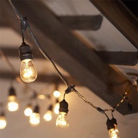 Guirlande de lampes LED suspendues E27 de 10 à 15m de diamètre, ampoule à Filament rétro Edison, imperméable, éclairage d'extérieur, idéal pour un jardin, une fête ou un Patio