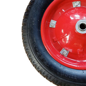 13 Zoll 13x3.25-8 Pneumatisches Gummireifen rad Aufblasbare Lenk rollen Hand Truck Trolley Rasenmäher Spreader Kinderwagen Schwarz GS - Product Image 5