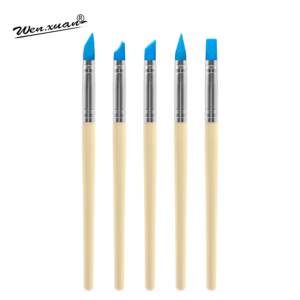 ปากกาซิลิโคนอเนกประสงค์5ชิ้น/เซ็ตอุปกรณ์ทำเล็บปากกาทำจุดแบบ DIY ชุดปากกาแกะสลักลายนูน - Product Image 2