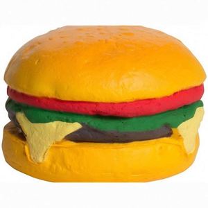 Pelota Antiestrés de Espuma de PU Personalizable con Forma de Hamburguesa, Juguete Unisex para Aliviar el Estrés para Niñas y Niños, Impresión de Logotipo en Goma, Uso en Juegos - Product Image 4