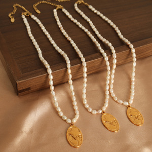 สร้อยคอทองประดับมุกน้ำจืด จี้รูปนก สำหรับผู้หญิง สวมใส่ได้ทุกวัน XL292 - Product Image 2