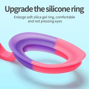 लहर बच्चों बच्चों को उच्च परिभाषा के लिए तैराकी चश्मे डाइविंग चश्मा सिलिकॉन निविड़ अंधकार तैरना काले चश्मे - Product Image 2