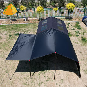 Tente gonflable - Tente de camping imperméable quatre saisons avec deux chambres, <span class=keywords><strong>abri</strong></span> extérieur renforcé avec portes à double couche - Product Image 5