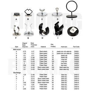Small <strong>Magnetic</strong> <strong>Clip</strong> Holder Round <strong>Base</strong> Magnet Fastener <strong>with</strong> <strong>Clip</strong>