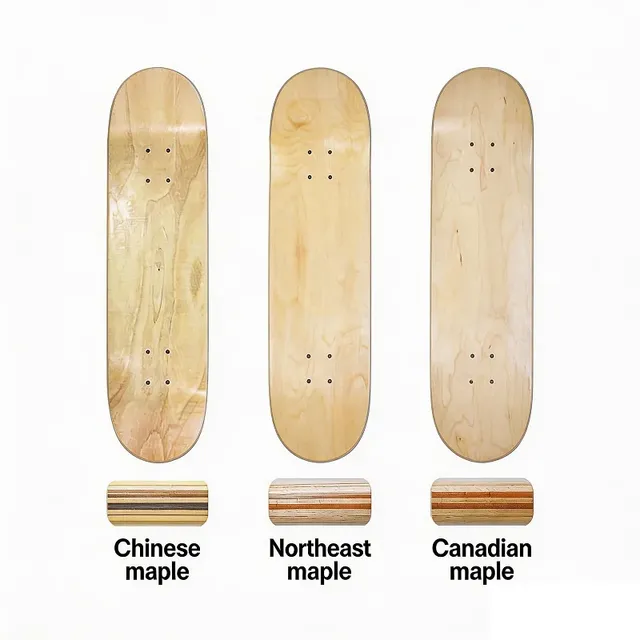 RS Profession Hard Rock Blank Canadian Custom Pro Blank Skateboard Deck 7.75 8.0 8.25 8.5