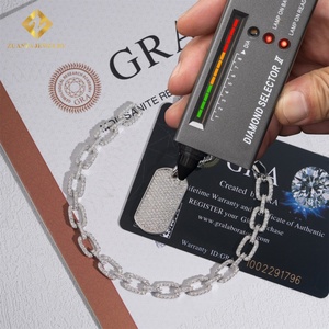 Fine Gift Set for Girl 925 Sterling Silver VVS Moissanite Pendant <b>Dog</b> Pendant Ice Out Moissanite Pass Diamond Tester Jewelry - Product Image 3