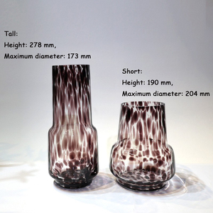 Vase en verre brun géométrique, esthétique minimaliste, vase hydroponique pour table, décoration <span class=keywords><strong>de</strong></span> salon, fleurs fraîches ou séchées - Product Image 4