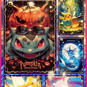 YZ CarteCollezionabili Pokemoned enfants Anime boîte-cadeau Original Pikach et ses amis septième ronde cartes à collectionner en gros - Product Image 5