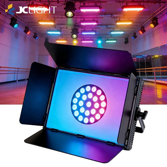 Multi-Function LED Spotlight with DMX512 Control CRI90 IP33 for Conferences Music Concerts Theater-White RGBW Full Color
