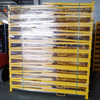 Entrepôts de stockage de revêtements en poudre, palettes métalliques, chariot de stockage portable empilable, support pour pneus de camion