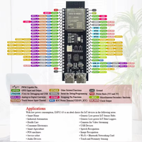 Placa Base ESP32-S3 WROOM-1-N16R8 N8R8 ESP32-S3 DevKitC-1 con Doble USB Tipo-C, Placa de Desarrollo de IA para Arduino/TensorFlow Lite