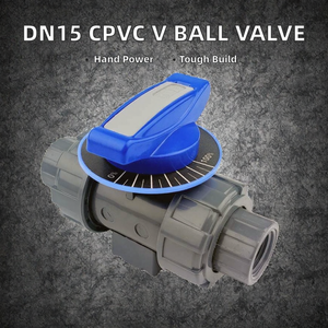 Vanne à boisseau sphérique manuelle en PVC avec joint torique FPM et siège en PTFE, filetage NPT 30 degrés pour l'eau, personnalisable OEM, marque Nalisha, garantie 3 ans - Product Image 2