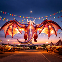 Ailes de dragon gonflables géantes pour activités intérieures et extérieures, jeu imaginatif, décoration de fête
