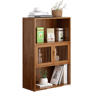 Étagère de rangement en bois avec portes et étagères pour chambre ou balcon - Product Image 5