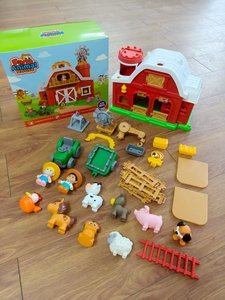 Jinming Farm Animal Big Barn Play Set Gifts <strong>for</strong> Toddlers <strong>Christmas</strong> <strong>Toys</strong> Girls <strong>Boys</strong> Pretend Interactive Animal with Tractor - Product Image 6