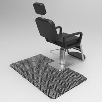 Tapis de sol antidérapant en PU épais, couleur unie, anti-fatigue, imperméable, pour salon de beauté, barbier, adapté aux animaux domestiques, fait main