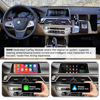 Kit de Interfaz de Módulo Decodificador Inalámbrico Apple CarPlay y Android Auto para BMW CIC CCC NBT, Serie EVO 1 2 3 4 5 6 7, X3, X5, MINI ID7, ID8