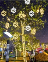 40cm Schneeflocken-LED-Lichter Sternförmige Funkelnde Meteorschauer Funkelnde Eiszapfen-Fallfunktion Hängende Fenster-Weihnachtsbeleuchtung