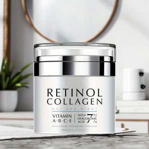 Crema Hidratante con Retinol, Ácido Hialurónico, Vitaminas B, C y <span class=keywords><strong>E</strong></span> para Piel Sensible, Reparación, Hidratación, Antienvejecimiento, Cuidado Facial para Mujeres, de Día - Product Image 6
