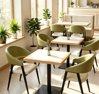 Ensemble de canapés et fauteuils en cuir PU durable et économique, livraison directe d'usine pour les restaurants de restauration rapide et les restaurants pour enfants